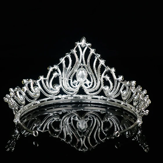 HA0648 High quality Wholesale Exquisite Indian crystal headpiece wedding crown tiara bridal hair accessories