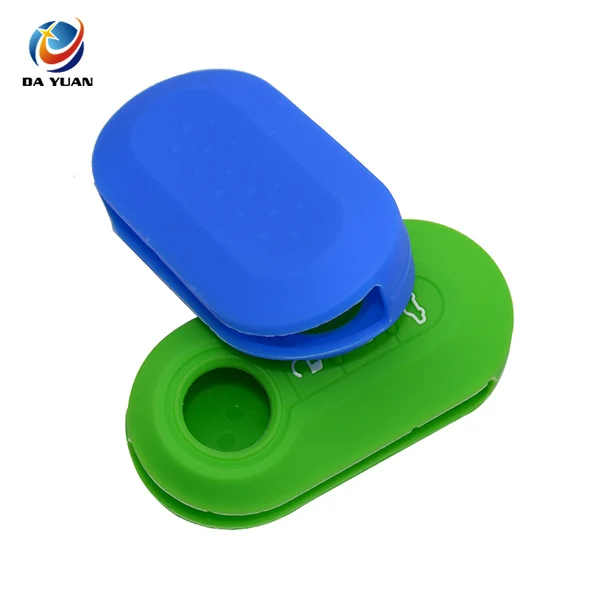AS080010 Silicone car key Cover Case skin holder for FIAT Flip Folding remote key protected Shell
