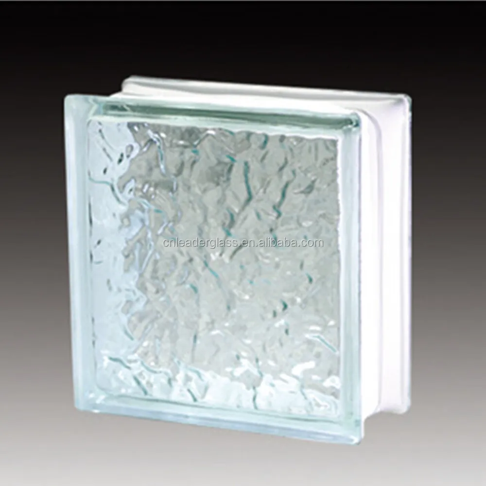 High Quality Flat Shape Clear Glass Block