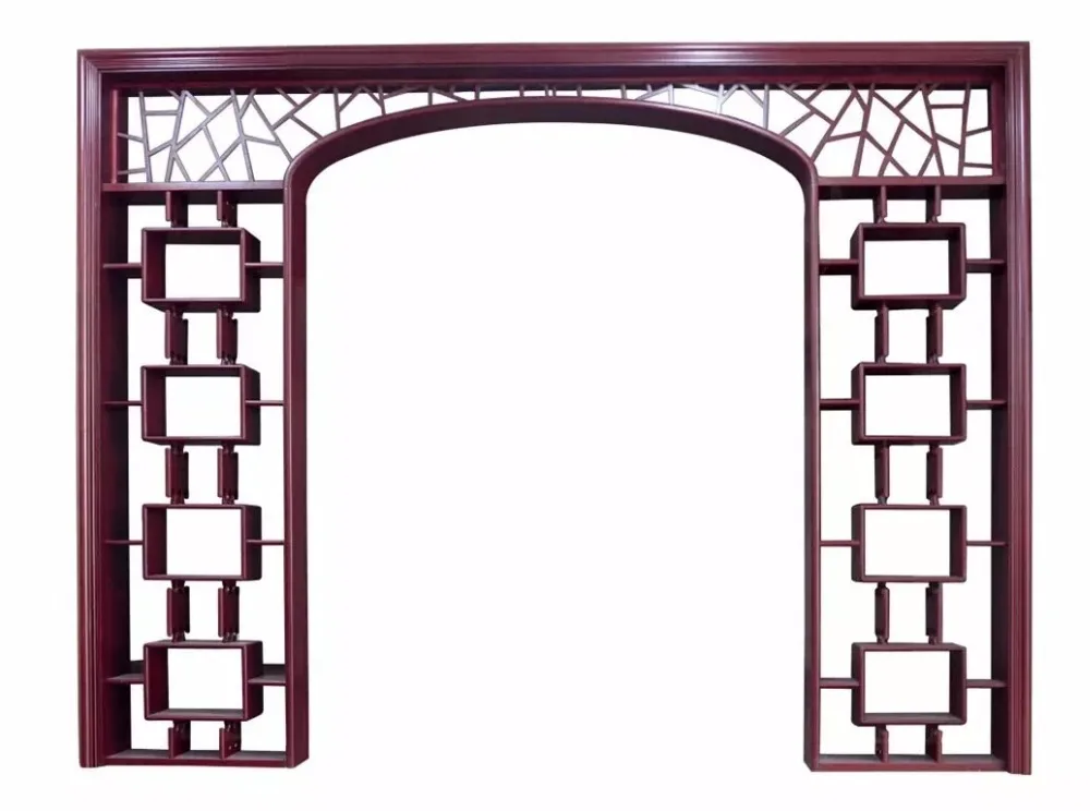 GSP20-015 Decorative Classic Carved Door Carved Wood Frame In Architrave