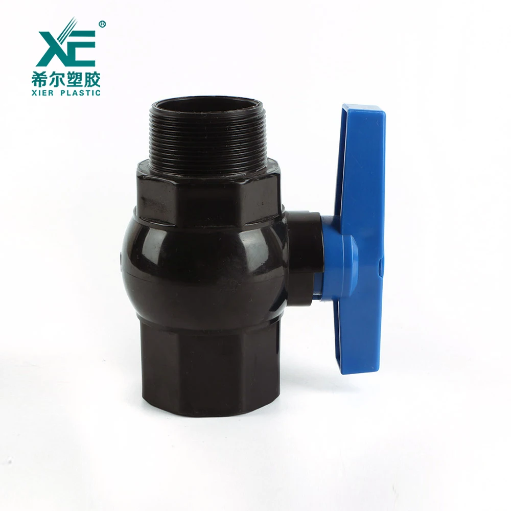 Free sample custom support 1  - 2 inch plastic female male F/M PVC ball valve