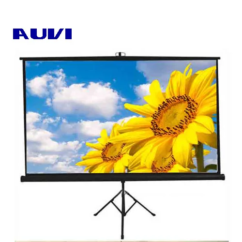 Tripod portable projector screen 72 inch 16:9 customizable size