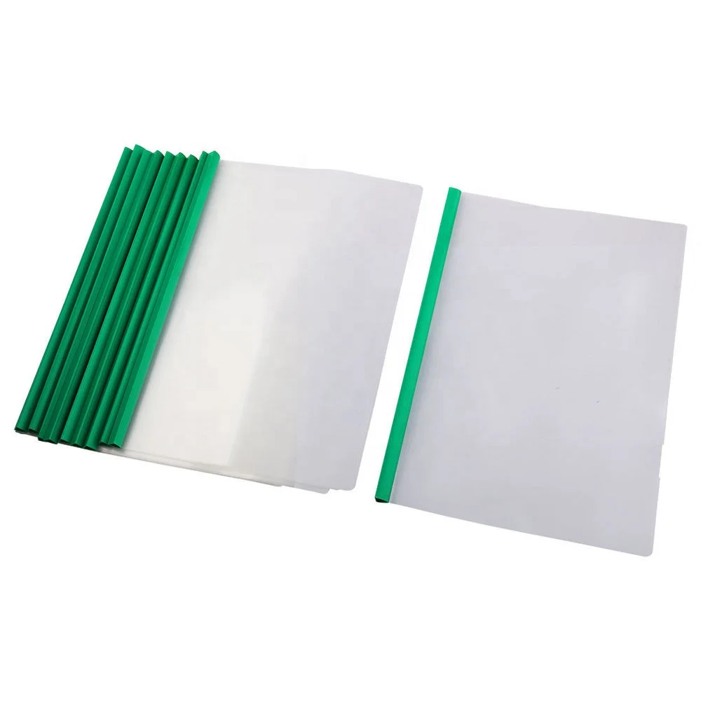 
Great quality custom document folder easy rail file plastic clear transparent PVC PP report cover slide bar 