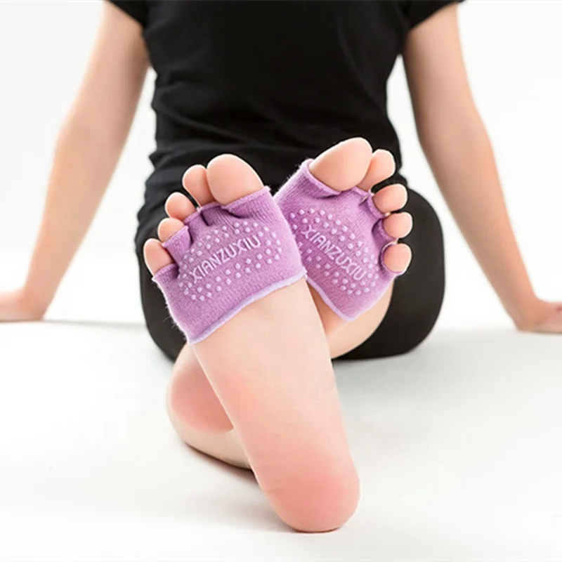 Invisible Half Foot Yoga Five Toes Socks Fingers Socks Toe Socks for Yoga