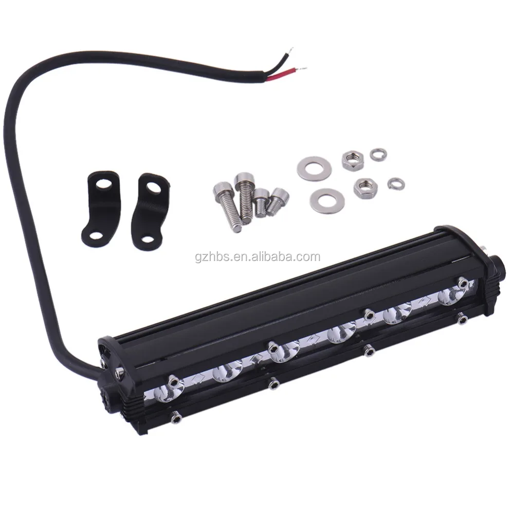 HAIZG  18W mini single row LED light bar spot/flood beam offroad led head lamp