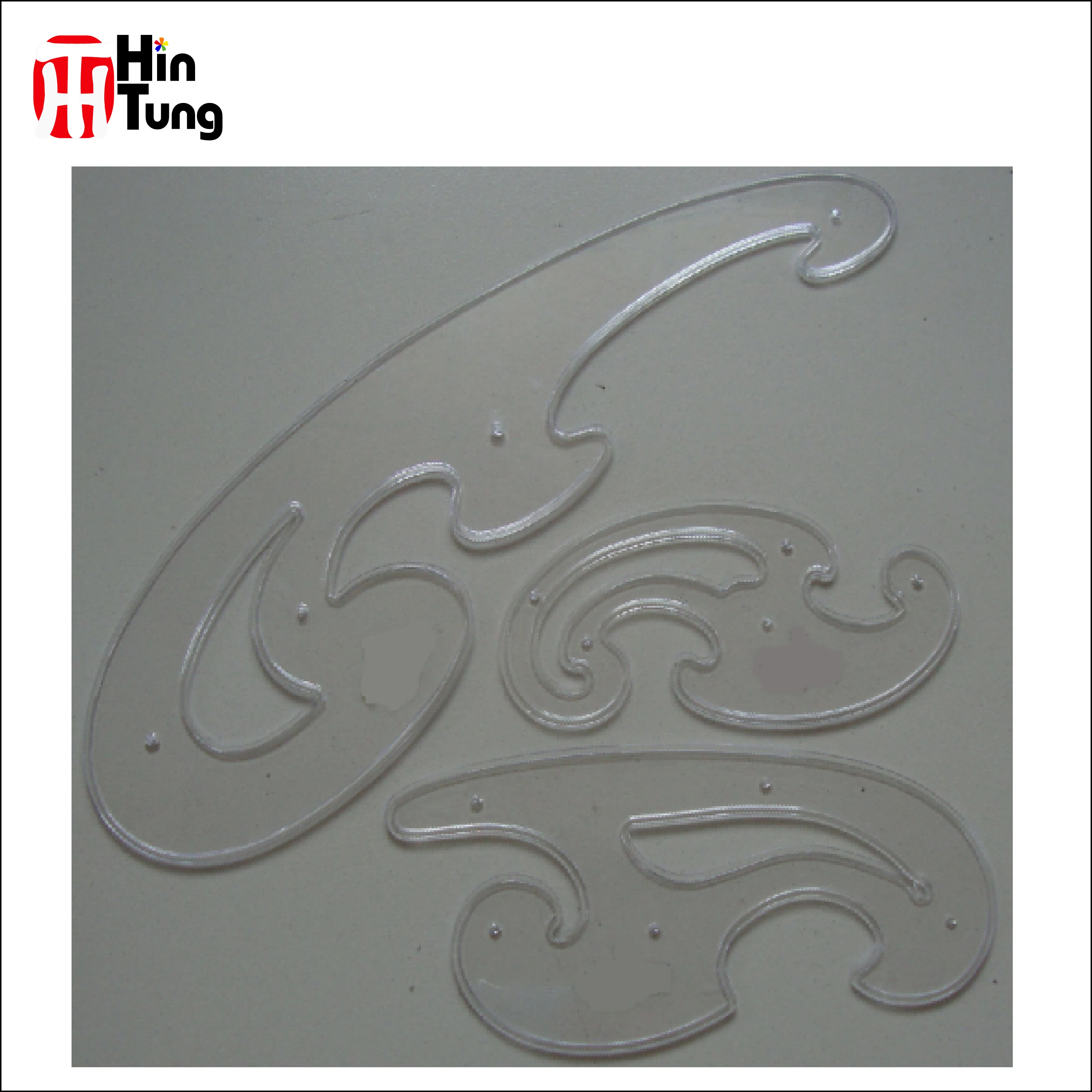 
single pack plastic French Curves Ruler Set 