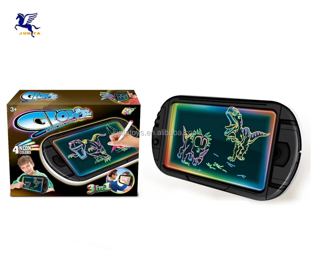 
Educational 3d sketchpad set toy led magic drawing board 
