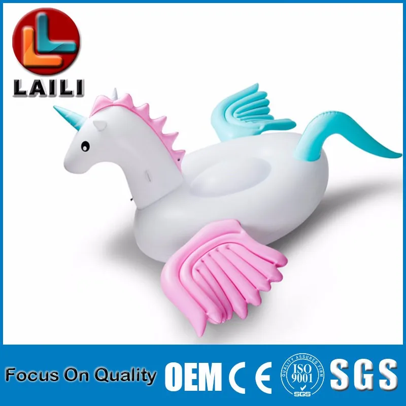 swimming pontoon floats /Inflatable pegasus Environmental protection PVC float/swimming pool