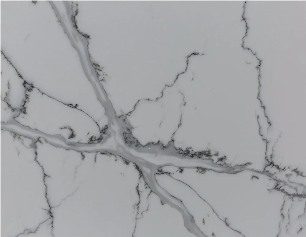 
New nature style marble like Calacatta quartz slab 