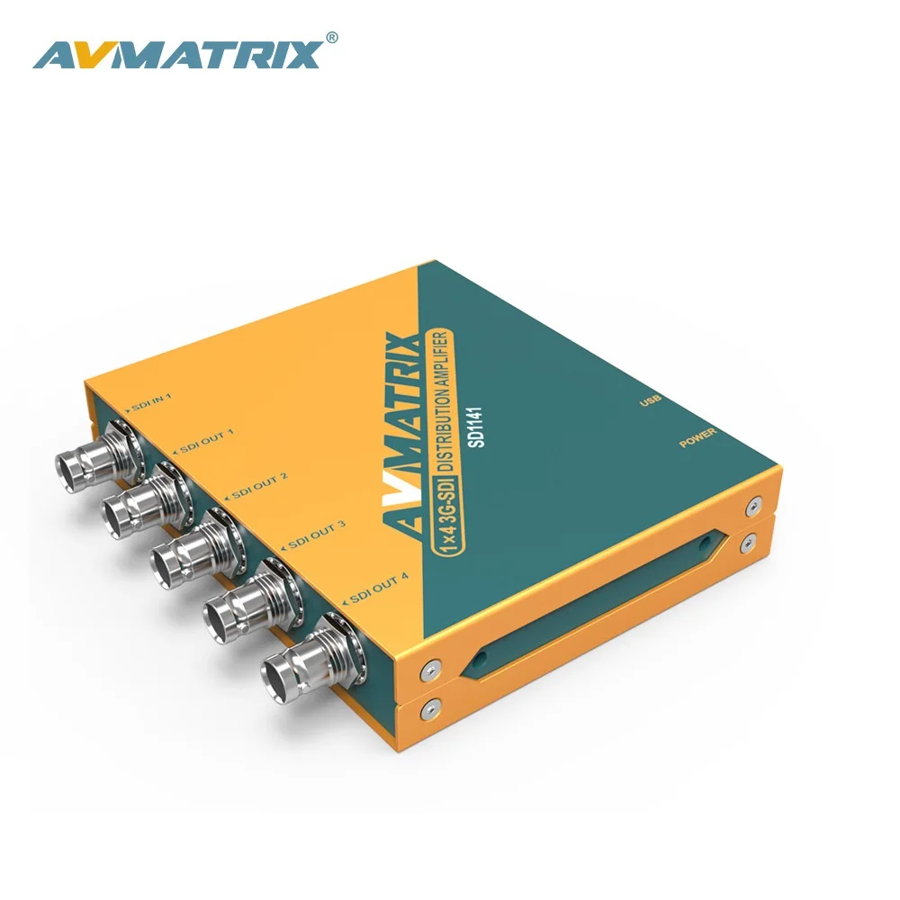 AVMATRIX 1x4 3G-SDI Distribution Amplifier with Reclocking