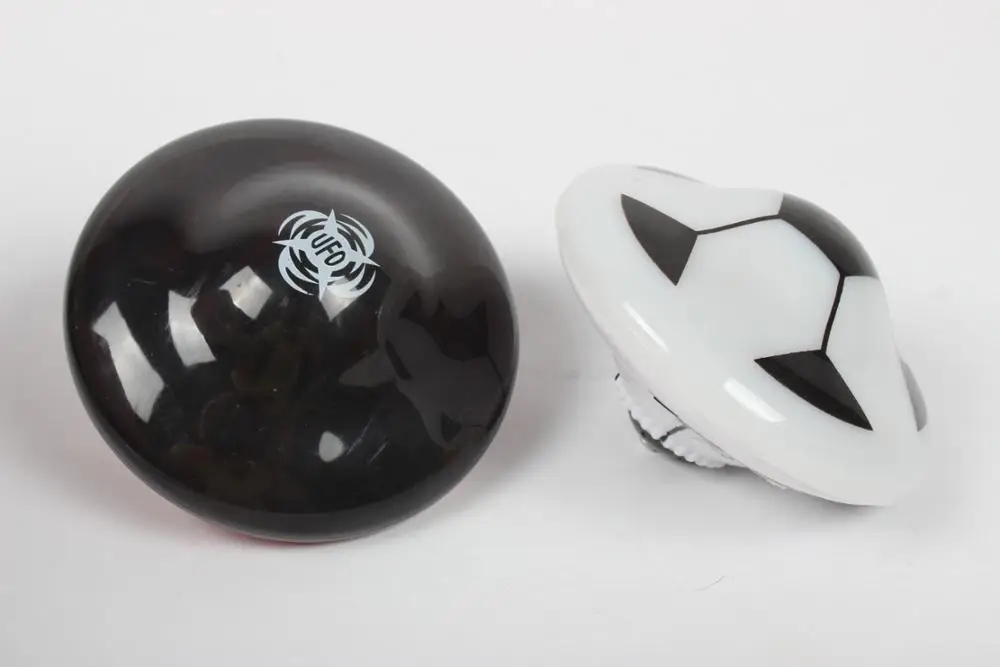 LED Flashing light and music plastic football mini spinning top toy
