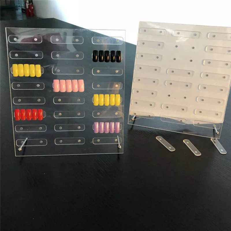 Transparent Magnetic nail art display stand board