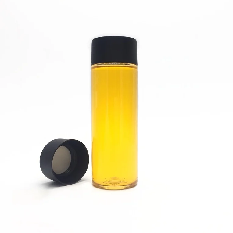 Voss Bottle Style Plastic 300ml 320ml for Beverage Screen Printing PET Juice Screw Cap Transparent PET Bottle+ Black Cap CN;ZHE