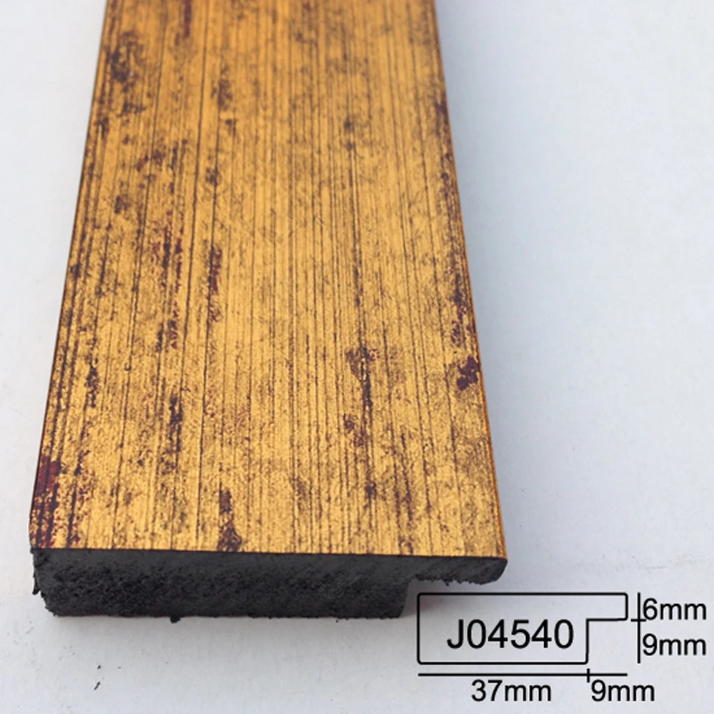 Free Sample Wholesale Gold Color Ps Picture Frame Moulding