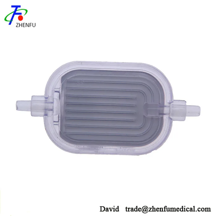 
In-line infusion filter with hydrophilic PES membrane 