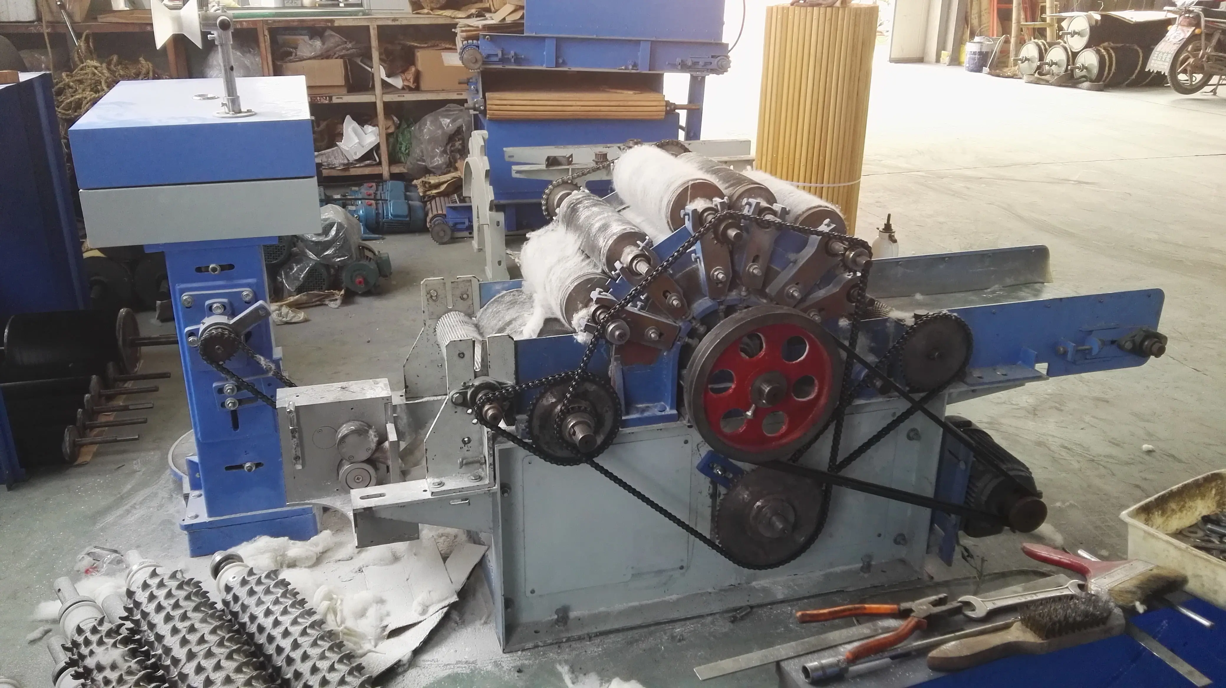 Маленькая мини-машина для выдувания кардинга, машина для кардинга Альпака с высокой производительностью