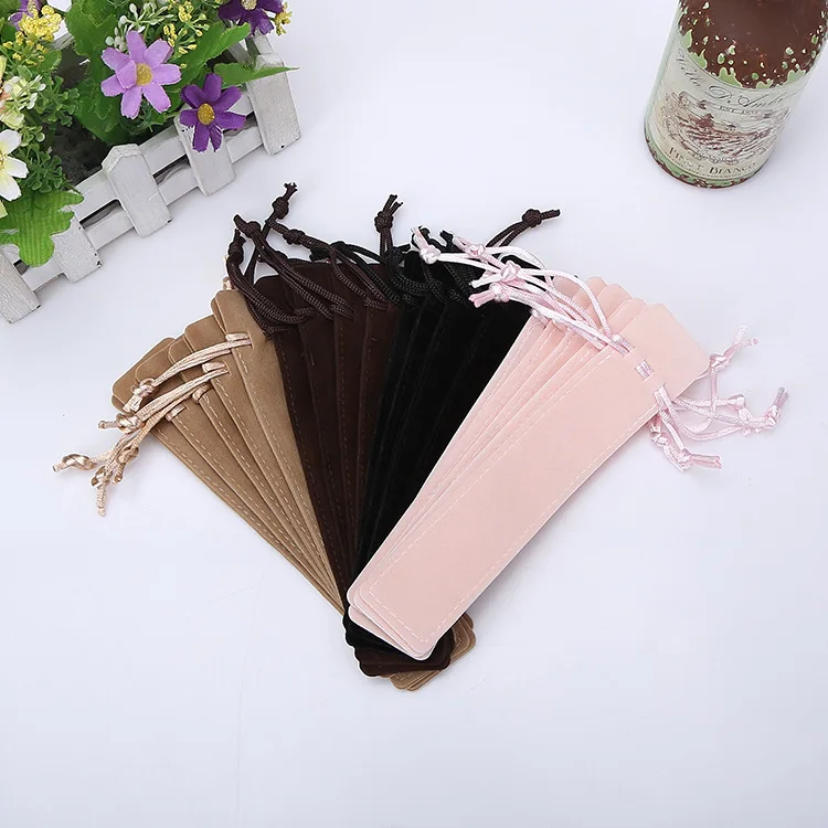 Бархатная сумка для ручек на шнурке с логотипом заказчика, бархатный мешок для хранения пыли, упаковочные сумки