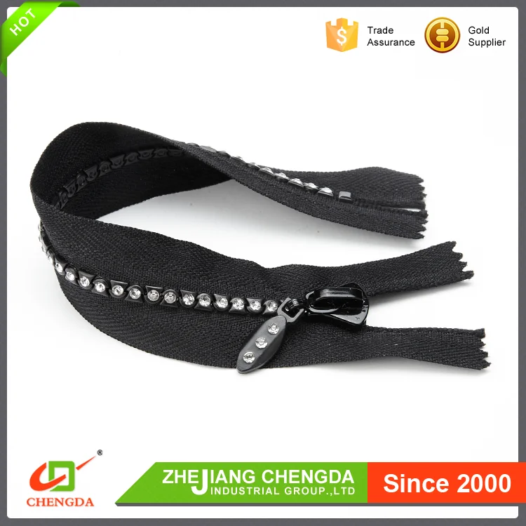  CHENGDA 2017 новый тип блестящие зубы из бриллиантов стразы молния