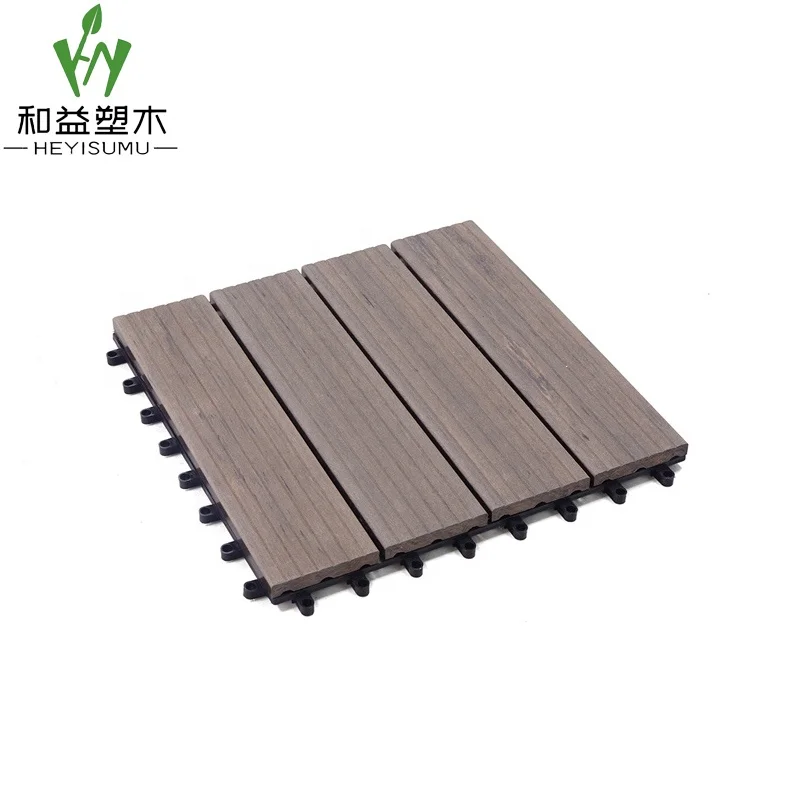 Synthetic Decking Wood Interlocking Decking Tiles for outdoor floors/garden pavement/ patio