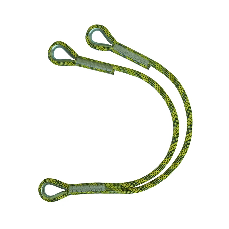 Anpen Nylon rope safety lanyard, Y shaped rescue Lanyard fall protection