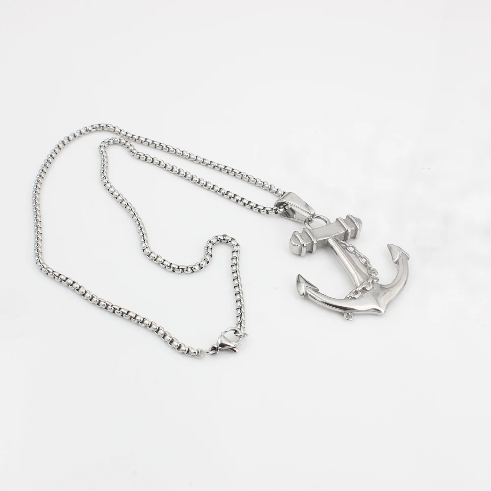 Fashion Designed Fashion Style Anchor Symbol Power Gold Plated Hip Hop Side Egyptian Pharaoh Pendant Necklace For Men