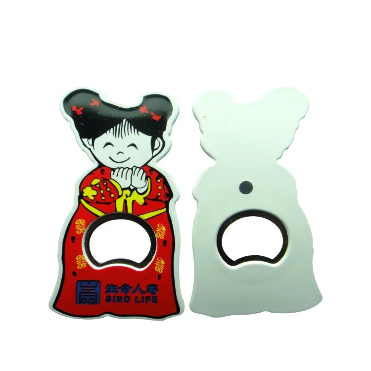 Promotion open beer bottle with fridge magnet