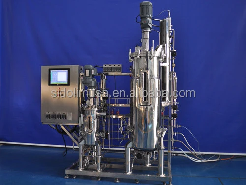 Chemical Laboratory Glass Fermentor , Stainless steel Bio reactor