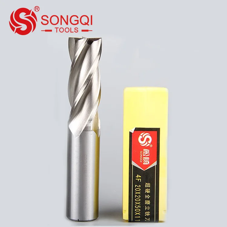 Wholesale HSS M2 Fully ground milling cutter 4F endmill for steel