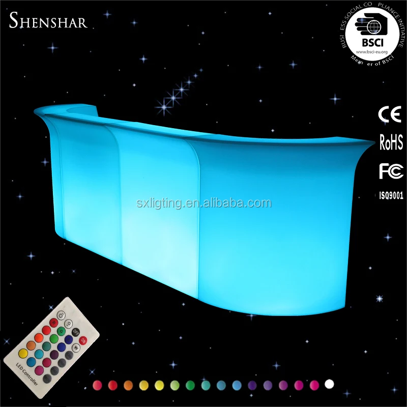 
Cheap glowing bar furniture LED portable bars/LED counter top bar/Portable LED light bar counter 