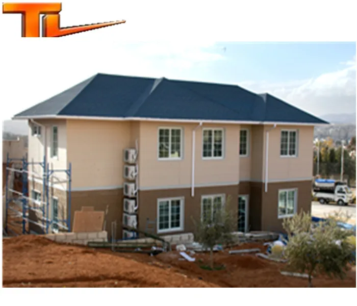 Light steel constructure prefabricated house villa