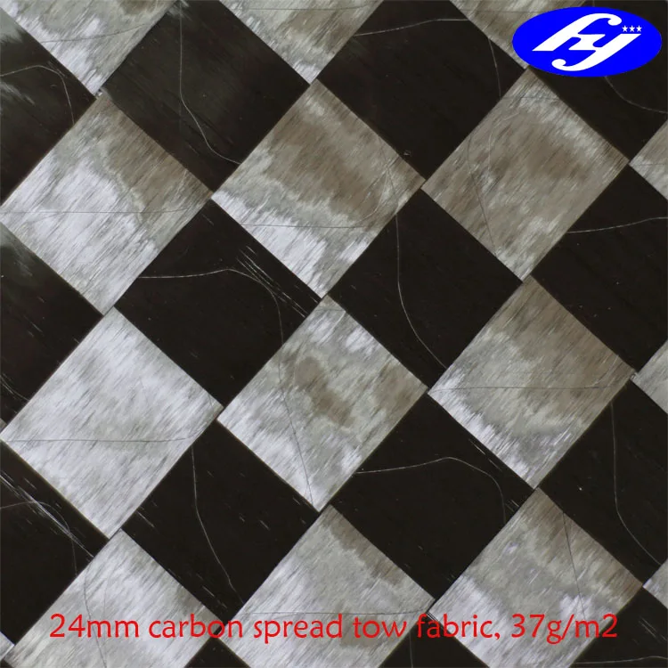 T800 6K 24mm carbon spread tow fabric