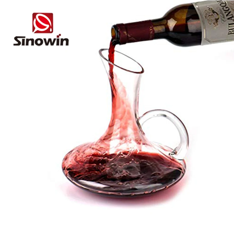 Hot Sell Wine Decanter Set Hand-Blown Sturdy 100% Lead Glass Aerator Decanter