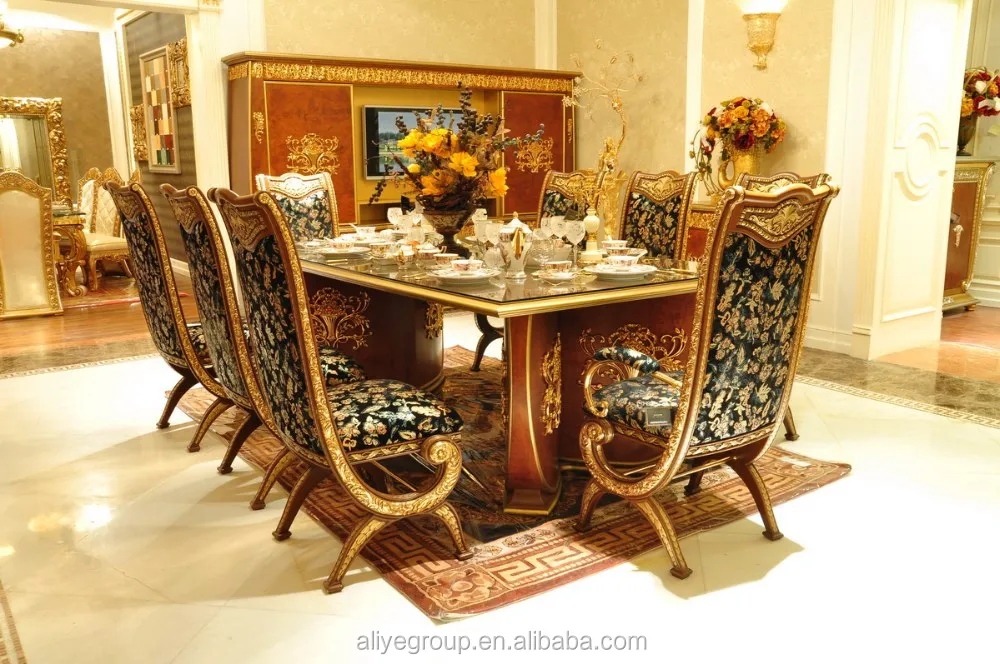 Aas46500 Royal Design Italian Style Dining Table Set Luxury Wooden Carving Room Furniture View Aliye Product Details Aas46500 Royal Design Italian Style Dining Table Set Luxury Wooden Carving Room Furniture View Aliye Product Details