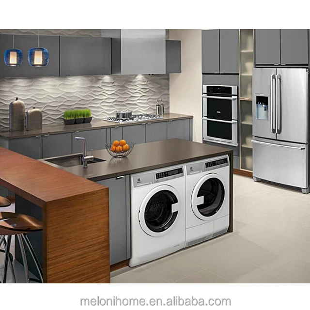 Made in China Laundry Kitchen with Washing Machine,Modern Kitchen Cabinet,Full Kitchen Units