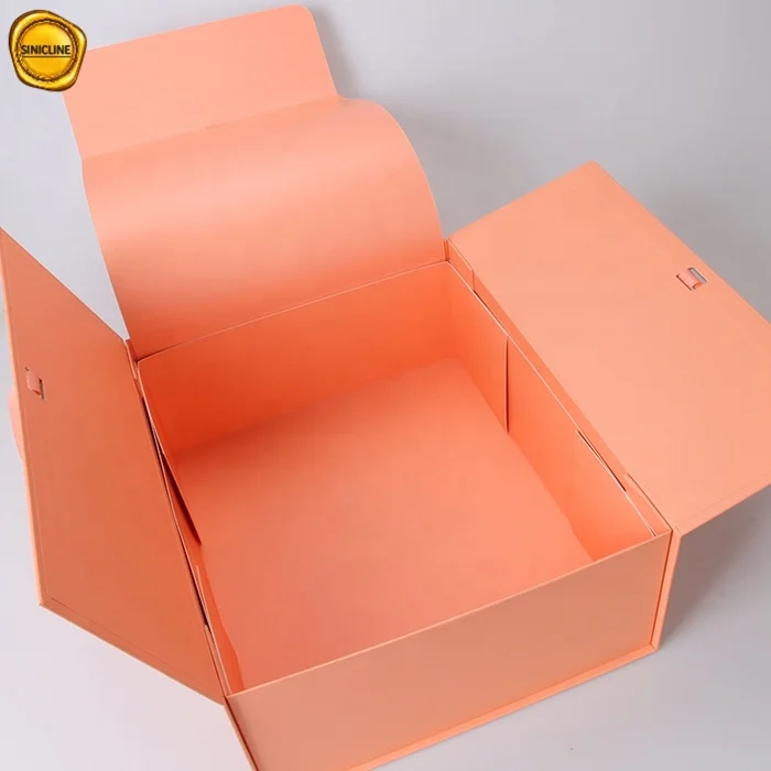 
2019 Sinicline custom-made gift paper box with ribbons design gift paper box 