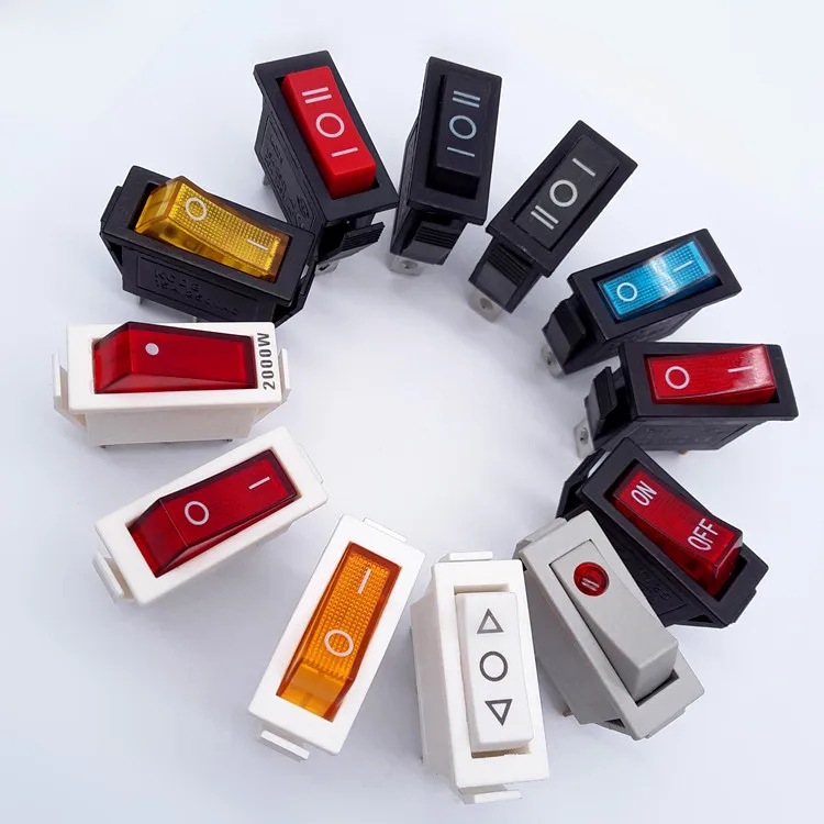 HF kcd3 t105/55 12 вольт Светодиодная лампа ВКЛ. Выкл. 5 в 12 В 2 контакта 3 контакта 12a 125 Вольт переключатель