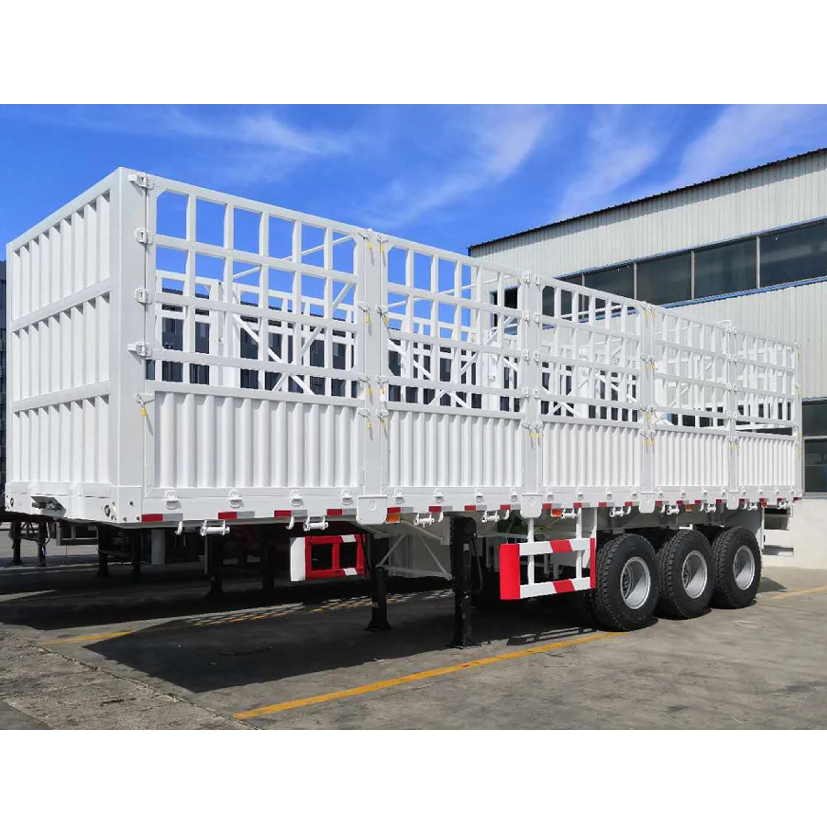 
New 2 3 4 axles fence semi trailers or livestock cattle trailer or livestock trailer animal transport for sale 