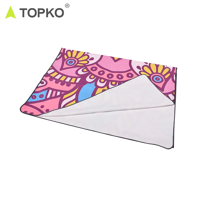 New Product Screen Print Non Slip Private Label Microfiber Yoga Towel