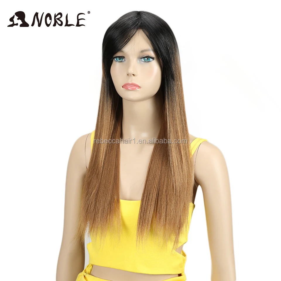 Noble cheap wigs with lowest price none remy synthetic hair wigs for black women heat resistant wigs