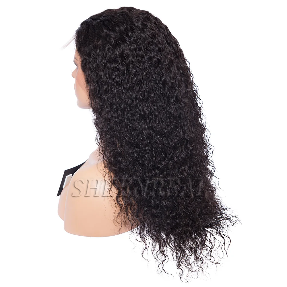 
New Arrival brazilian hair Water Wave wig 360 lace frontal wig with natural hairline 