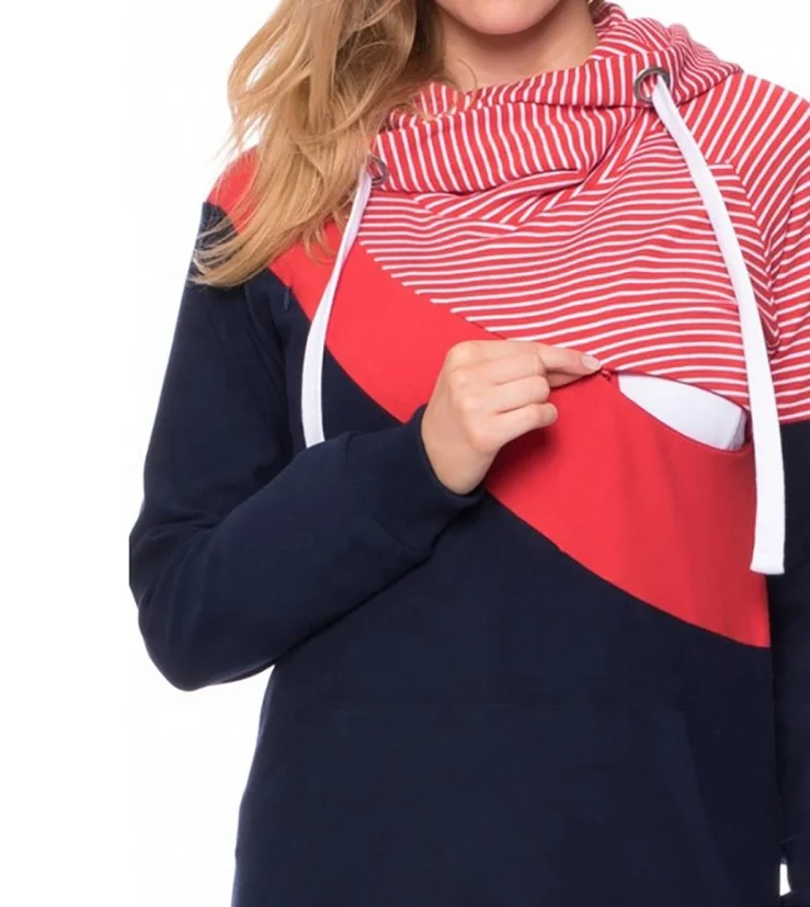 
Breastfeeding Pregnancy clothes Casual Maternity Clothes Long Sleeve Nursing Top Breastfeeding Hoodie For Pregnant Women 