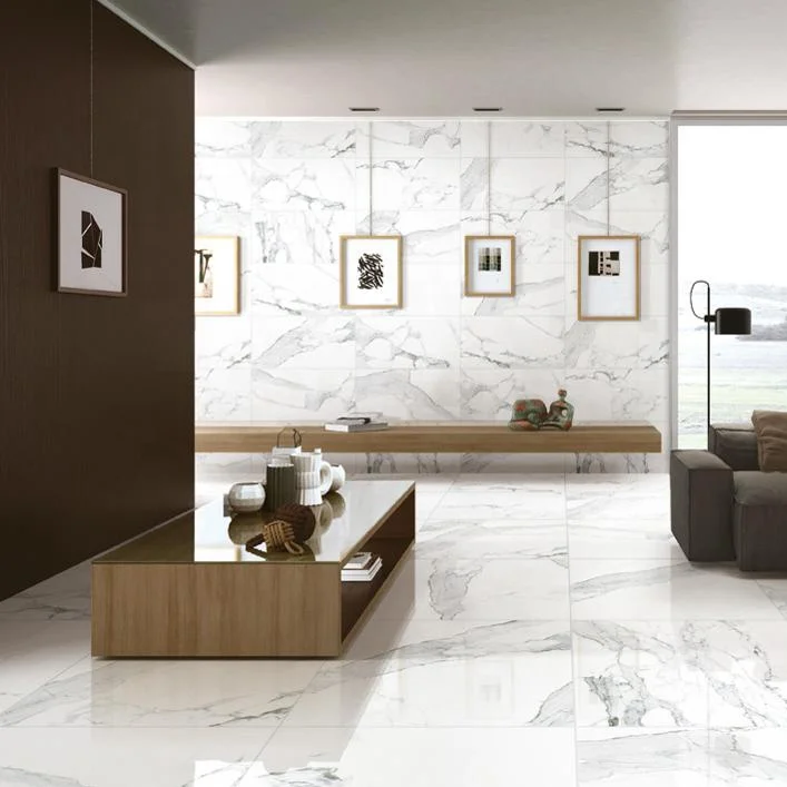 wall tiles full body glazed porcelain floor tiles marbles white color bathroom floor for sale