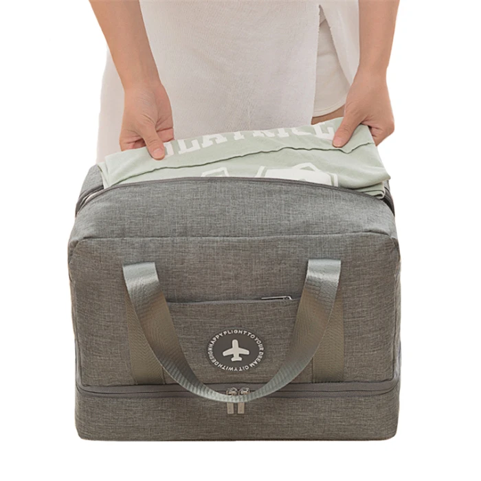 Wholesale multifunction shoe storage bag oxford travelling trolley duffel bag