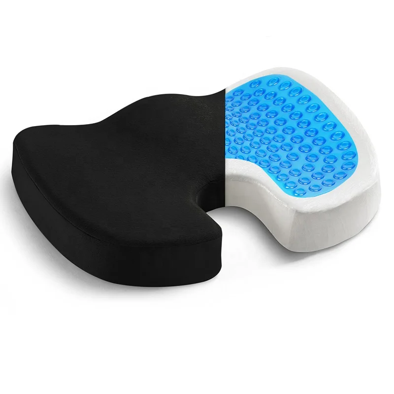 gel enhanced seat cushion non slip orthopedic gel memory foam coccyx cushion office chair car seat cushion sciatica pain relief