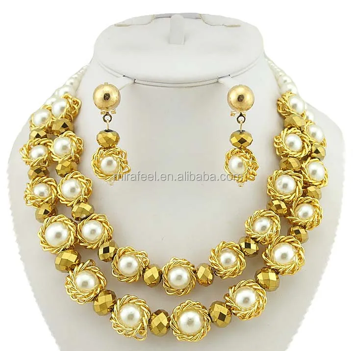 green beads handmade african beads jewelry set new arrival