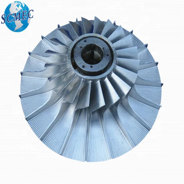 Aluminium and titanium alloy impeller for turbocharger