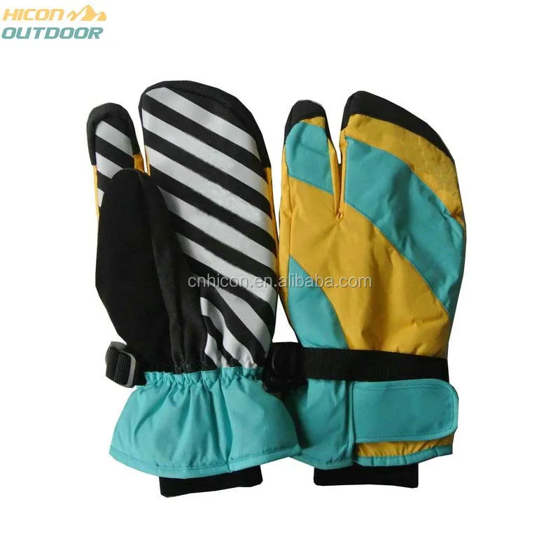 Waterproof snowboard colorful gloves mittens for men and women