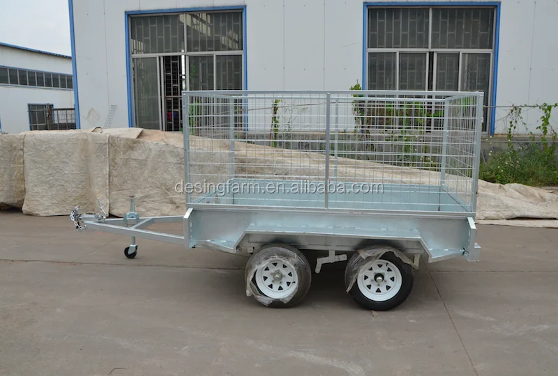 Galvanized 7x4 Car Box Cage Utility Trailer