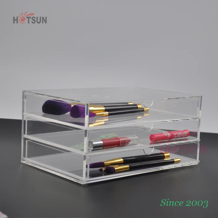 Clear Acrylic Makeup Organizer Acrylic Storage Box for Cosmetics