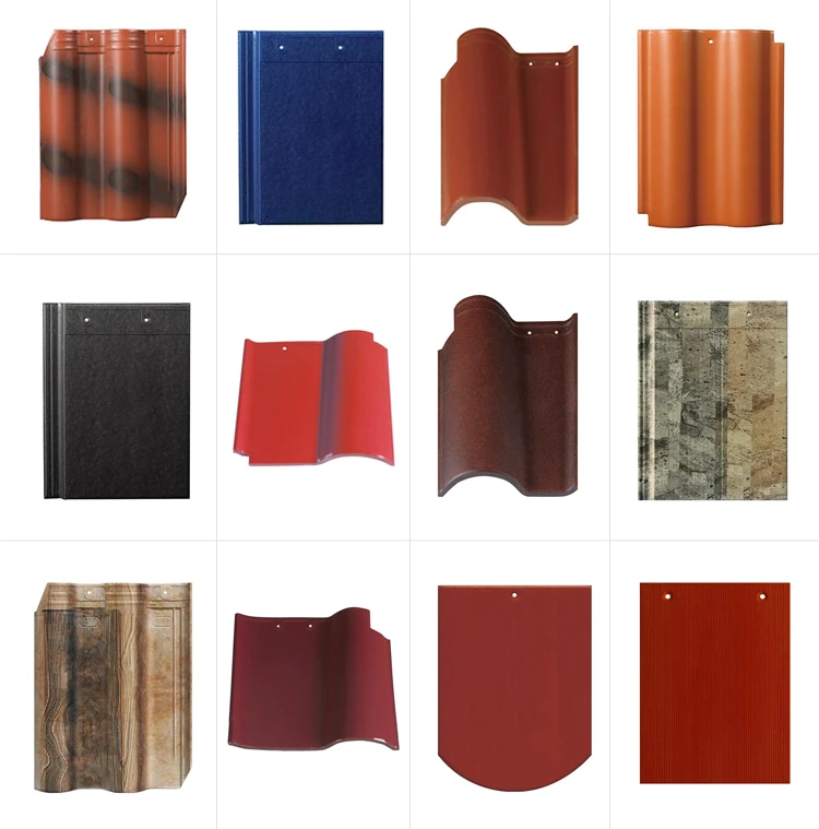 New Style Glazed Clay Materials Tile Roofing